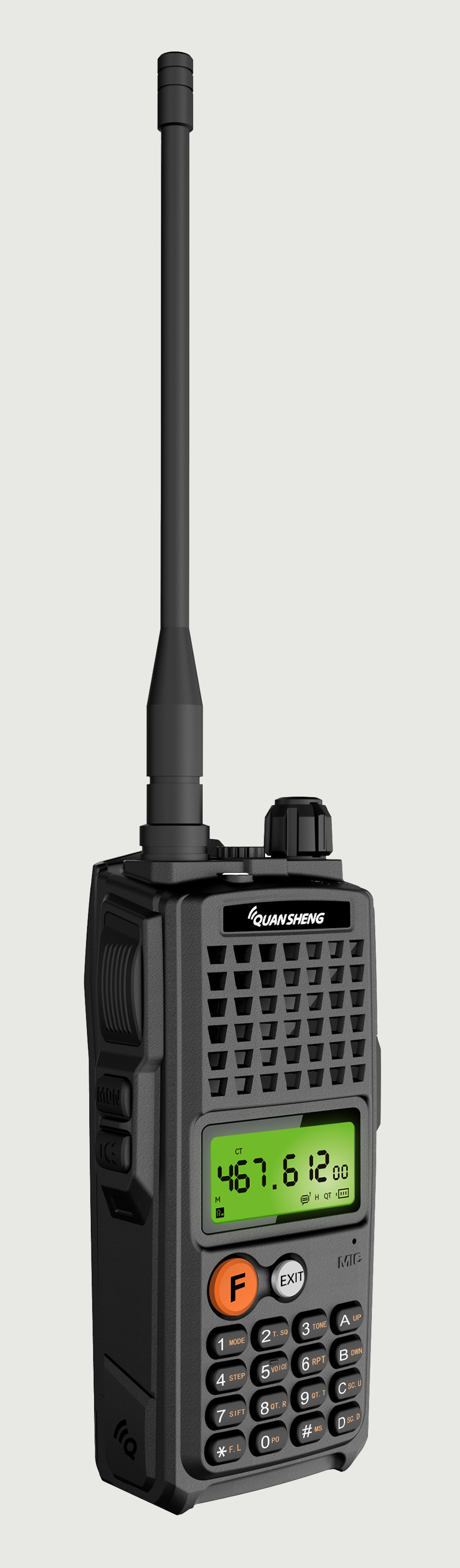 Quansheng TG-K10AT amateur radio, front at an angle